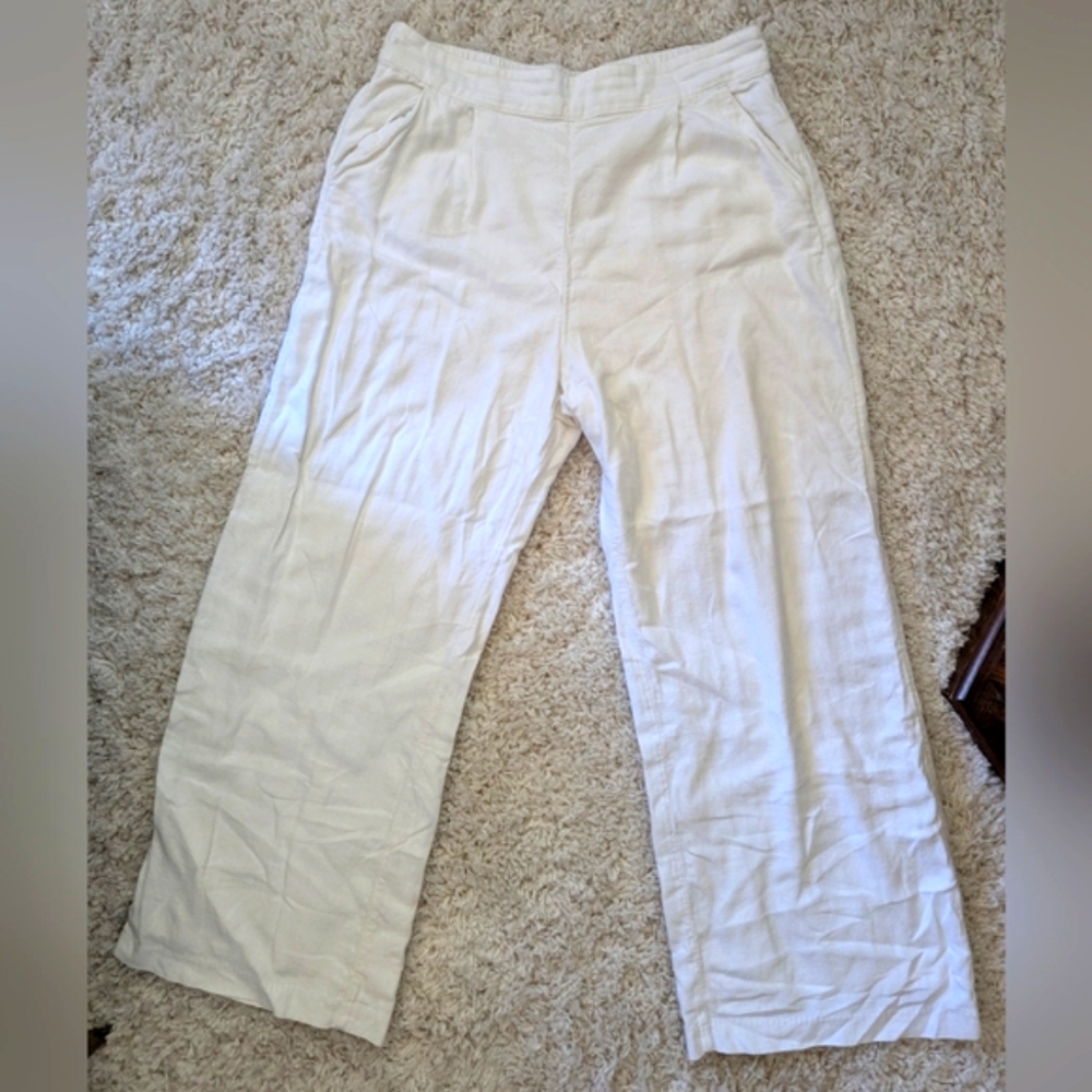 White Linen Pants
